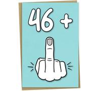 47th Birthday Card, 46 + 1, Funny Birthday Card for 47 Year Old Women or Men, A5