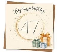 47th Birthday Card for Her, Funny Gifts Gift Box Design