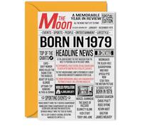 47th Birthday Cards for Women and Men, Born In 1979 Newspaper