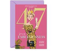 47th Birthday Cards for Women, Years Of Fabulousness
