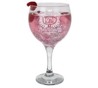 47th Birthday Gift Vintage 1979 Aged to Perfection Engraved Large Gin Glass Present for 47 Year Old Etched 645ml Gin Goblet