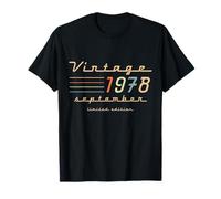47th Birthday Gifts for Men September 1978 47 Year Old Bday T-Shirt