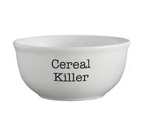 47th & Main White Ceramic Bowl, Medium, Cereal Killer