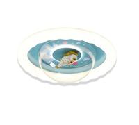 47W Minimalist Round Cartoon Astronaut Boy Girl's Room Flush Mount Ceiling Light Fixture Modern Blue Kids Bedroom Close To Ceiling Lamp Nordic Nursery Chandelier For Kindergarten Baby's Room