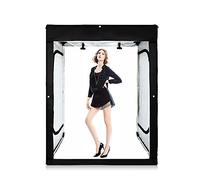 47x39x78 inch Large Light Box Photography,768 PCS LED Light, Professional Photo Studio Box Dimmable Shooting Tents with 3 Colors Backdrops and Carrying Bag,UK Plug