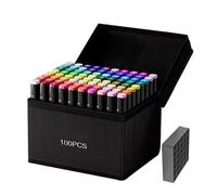 48-120 Colored Markers Pen Set - Permanent Art Markers Thoughts, Tip Graphic Marker | Twin Tip Alcohol Brush Markers for Drawing Painting r