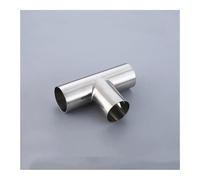 48.3mm Pipe OD 2mm Thickness Butt Welding Tee 3 Way SUS 304 Stainless Steel Fitting Spliter Homebrew Beer Wine