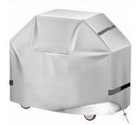 48/52/55/60/65 Inch Grill Cover, Superior BBQ Cover for Weber Genesis 300 Series Gas Grill, 600D Outdoor Barbecue Covers for Weber Genesis ii 300, Dyna-glo, Char-Broil, Nexgrill,Silver,60"x28"x44"