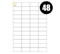 48 Address Labels Per A4 Sheet, 50 Sheets Label, Self Adhesive Mailing Printer Shipping Label for Inkjet and Laser Printers, Printable Sticky Sheet Sticker [JAM Free]