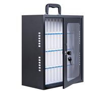 48 Cell Phone CabiSteel Safe Deposit Box with Acrylic Doors WallMounted & Portable Secure Lock for Easy Access Perfect for Schools Offices & Events