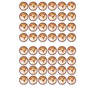 48 Christmas Snowman #4 Edible Wafer Paper Mini Cupcake Toppers, Cake Pops, Cookies