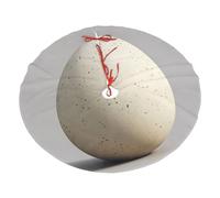 48" Christmas Tree Skirt â€“ Festive Holiday Party Mat with Solid color eggs Print, Indoor Outdoor Celebrations, New Year