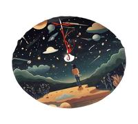 48" Christmas Tree Skirt â€“ Praying under the starry sky Print Holiday Party Mat for Xmas Home Decor, Outdoor Indoor Festive Ornaments