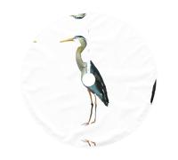 48" Christmas Tree Skirt - Long-Beaked Heron Print Party Mat, Xmas Holiday Home Decor, Base Cover for Indoor & Outdoor Use