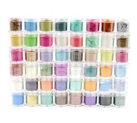 48 Colors Cosmetic Grade Pearlescent Natural Mica Mineral Powder Epoxy Resin Dye Pearl Pigment Jewelry Making Resin Kits