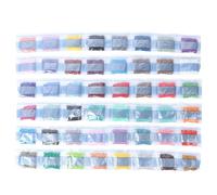 48 Colors Replacement Diamonds with Self-Seal Bags for Missing Drills of Diamond Cross Stitch DIY Crafts 2.5mm