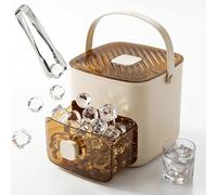 48 Cube Ice Maker With Easy Press Lid, Portable Ice Maker With Lid And Storage Box, Ice Cube Maker With Storage - 48 Cubes At Once, Leak-Proof Lids, For Home, Kitchen, Picnic, Daily Life (Yellow)