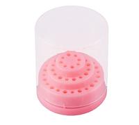 48 Holes Acrylic Nail Drill Bits Holder, Manicure Tools Organizer Storage Box with Cover