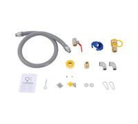48 inch Gas Hose Connector Kit 3/4NPT, Stainless Steel, Safety Set