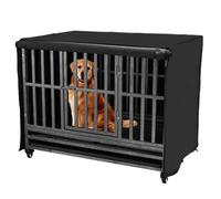 48 inch Heavy Duty Dog Crate Cover Durable 600D Oxford Fabric Dog Kennel Cover Soundproof Waterproof Sunshade Fit For Wire Dog Cage Covers With Breathable Side Window( Only Covers)