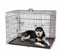 48-Inch Metal Folding Wire Metal Cage, Indoor And Outdoor Dog House, Easy To Clean, Suitable For Medium And Large Pets,91 * 61 * 67cm