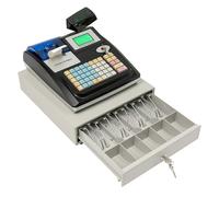 48 Keys Electronic Cash Register EU Plug, 10000 PLUs Retail POS Cash Register for Supermarket Restaurant Convenience Store