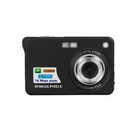 48 Megapixel HD Digital Camera Retro Student Card Camera Selfie Video Camcorder(Black+Readers)