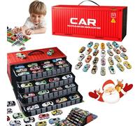 48 Mini Pull-Back Car with Built-in Garage Set, Die-Cast Vehicles Friction Powered Design, Metal Alloy Racing Car Toys, Durable for Collectors, MiniCar Party Favors for Boys and Girls