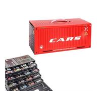 48 Mini Pull Back Cars with Built-in Garage Set,2026 Upgrade Trucks Toy Vehicles Set,Mini Friction Powered Cars Party Favors for Boys & Girls