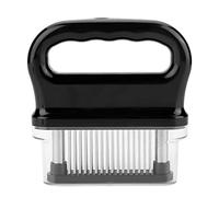 48 Needle Blade Meat Tenderizer, Stainless Steel Needle Blade Tenderizer for Tenderizing Steak, with Double Protective Cover and Spring - Loaded Handle for Safe Easy Use