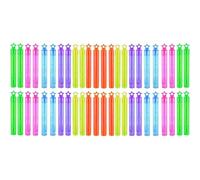 48 Neon Bubble Tubes - Star Topper - Perfect for Parties and Celebrations - Rainbow Stars - Children’s Party - Birthday Bag Fillers - Wedding Favours - Specially for Kids - Indoor & Outdoor