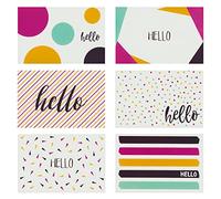 48 Pack All Occasion Hello Cards with Envelopes, Welcome and Thinking of You Greeting Note Cards, Blank Inside for Friends, Family, Teachers, Students (10x15 cm)