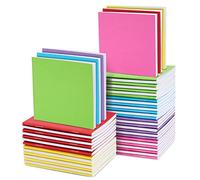 48 Pack Colorful Blank Books, Bulk, Mini Notebooks for Kids, Small Notepads Journals for Drawing, Writing (6 Colours, 10 x 10 cm)