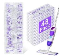 48 Pack Disposable Power Mop Refills Pads Compatible with Swiffer Power Mop,Spray Wet Pads Refill for Swiffer,Disposable Mopping Pad Refills for Multi-Surface Floor Cleaning