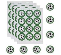 48-Pack Football Birthday Party Stickers, Thank You for Coming Decorative Labels for Football Parties, Sports Events, and Birthday Celebrations, 3x3cm, Durable and Eye-Catching Design