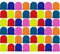 48 Pack Kids Winter Beanies, Warm Cold Weather Hats for Boys Girls Children, School Outdoors, Bulk - - One Size