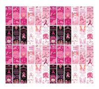 48 Pack Motivational Sayings Bookmarks Ribbon Theme Recyclable Daily Ready Ribbon Bookmarks