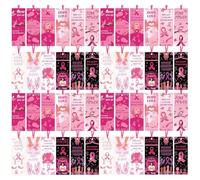 48 Pack Positive Affirmations Bookmarks Friendly Materials Feminine Ribbon Artwork for Students Professional Use Ribbon Motivational Bookmarks