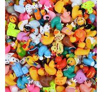 48 Pack Rubber Ducks in Bulk,Assorted 2 Inch Cute Rubber Duck Toys in 48 Varieties for Kids Pool Activity,Mini Floater Duck for Baby Shower,Baby Bath Accessories