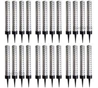 48-Pack Silver Ice Fountain Cake Sparklers - 10cm Indoor Safe Sparkler Candles for Cakes, Bottles & Events - Smokeless Silver Flame Fountain for Birthdays, Weddings & Celebrations
