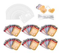48 Pack Valentine's Day Party Decorative Bags Gifts Candies Small Jewelry Bags Festive With Various Designs