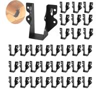 48 Pcs 2x4 Joist Hanger,Q235B Steel Black Powder Coated Face Mount Joist Hangers,Hurricane Ties for Rafters,Tie Brackets for Floor Deck and Ceiling Joists