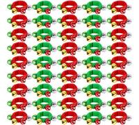 48 Pcs Christmas Wrist Band Bell Bracelet Wrist Band Shaking Bell Musical Instruments Adjustable Bell Rhythm Wristband Bell Bulk for School Family Christmas Percussion Party Favor Adults,Colorful