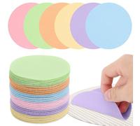 48 Pcs Circle Spot Markers Carpet for Classroom Seat Position Dots Removable Floor Makers School Rug Decoration Pastel Color Round Sitting Marks for Preschool Elementary Kindergarten Teachers Supplies