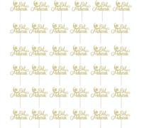 48 Pcs Eid Mubarak Cake Topper Gold Glitter Crescent Moon Star Ramadan Cake Home Office Restaurant Garden Iftar Party, Dessert Table And Birthday Cupcake Toppers Eid Celebration