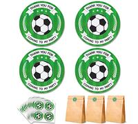 48 Pcs Football Birthday Party Stickers Football Thank You for Coming to My Party Sticker for Sports Birthday Decoration(Football)