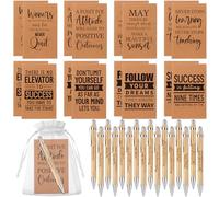 48 Pcs Inspirational Notebooks with Ballpoint Pens Bulk Thank You Gifts Motivational Notepads Pen Inspirational Employee Appreciation Gifts Encouraging Pen for Staff Coworker Teacher Nurse School Gift