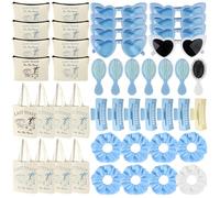 48 Pcs Last Toast on the Coast Bachelorette Party Gifts Beach Bachelorette Party Favors Include Canvas Bag Cosmetic Bag Comb Hair Clip Tie Glasses for Bridal Show Wedding Bridesmaid Proposal Gifts