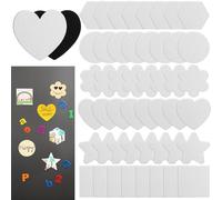 48 Pcs Magnetic Painting Canvas 3 Inch Mini Canvas Panels Magnetic Canvas Boards for Painting Blank Magnetics Locker Canvases for Fridge Magnetics Panel for Art Paints Crafts DIY Painting Decor