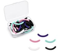 48 Pcs Silicone Eyelash Curler Refills, Universal Fit, 5 Bright Colours